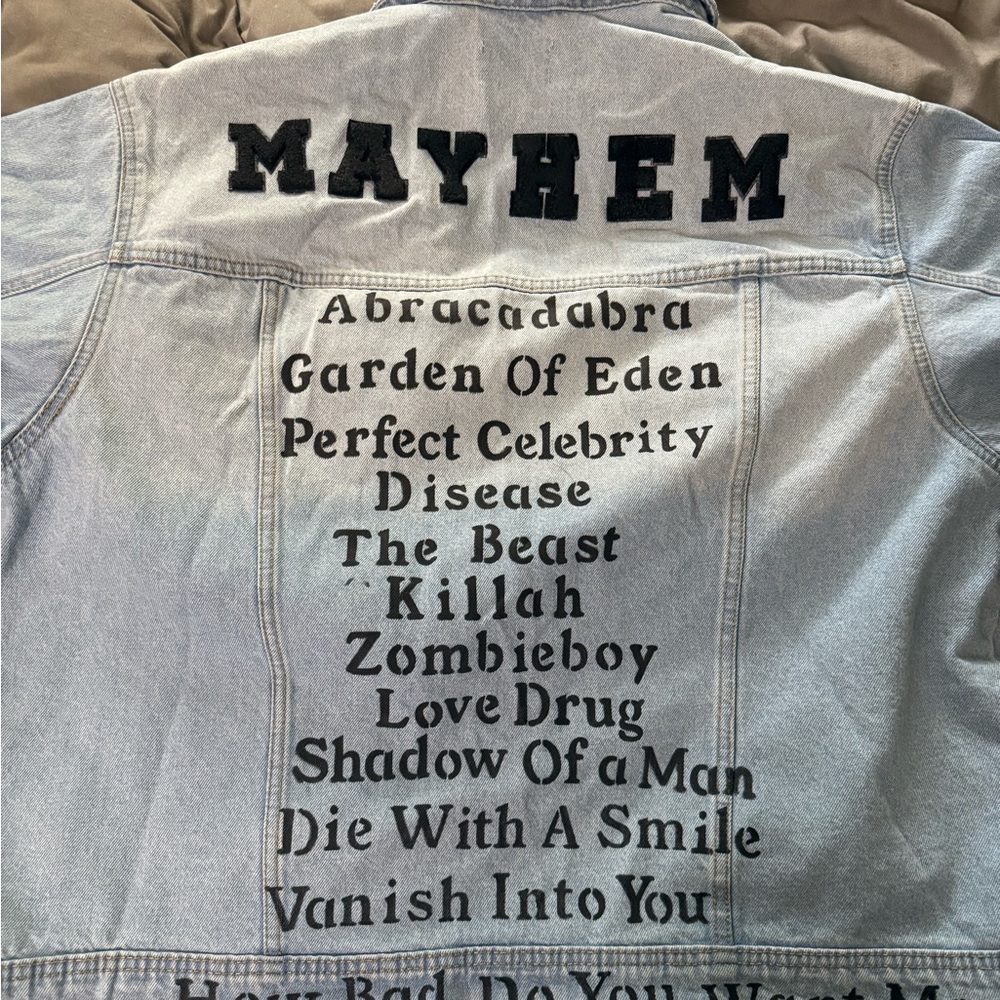 Lady Gaga Mayhem Custom Denim Jacket - Picture 2 of 7